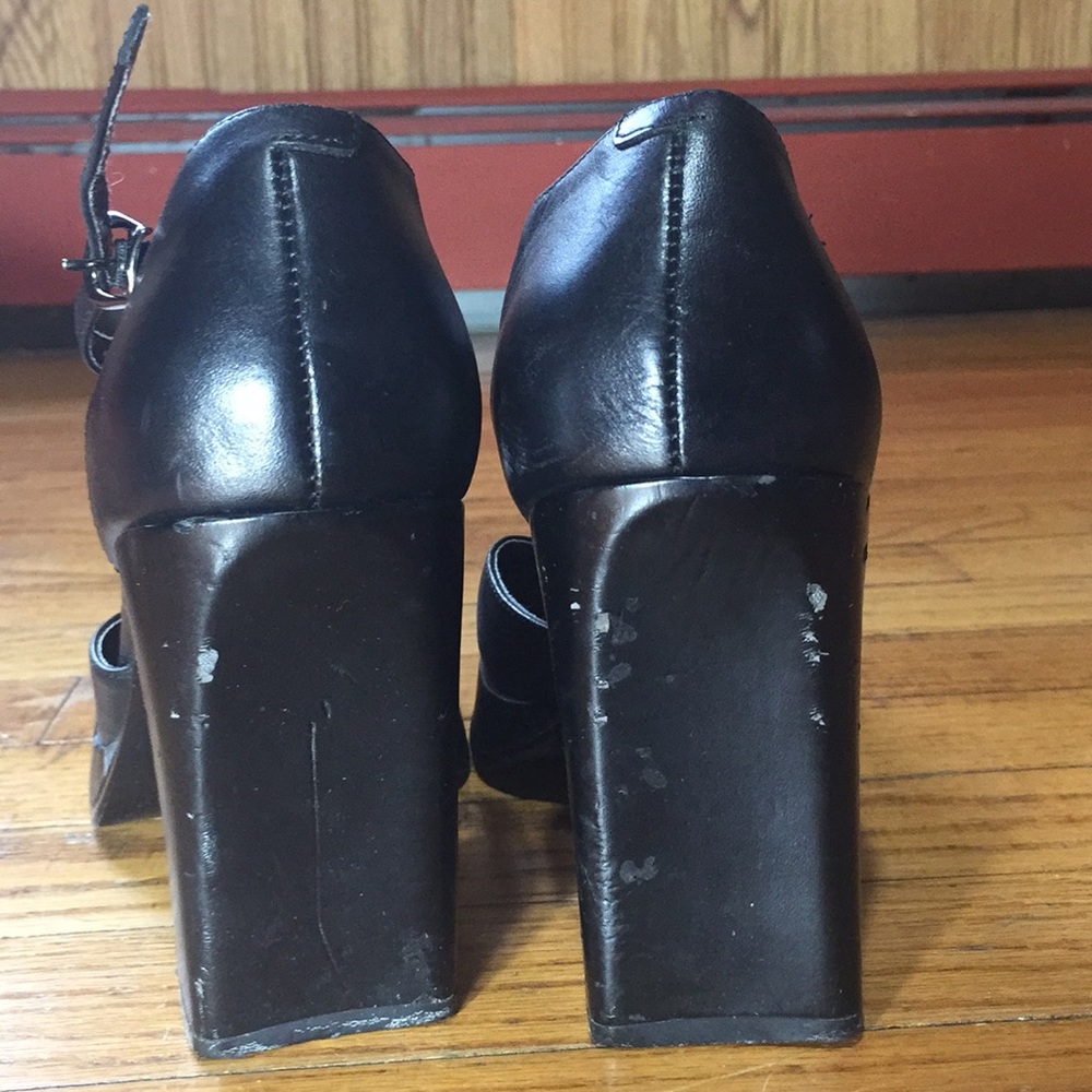 Maripé Vintage black platform stacked heels - Picture 7 of 7